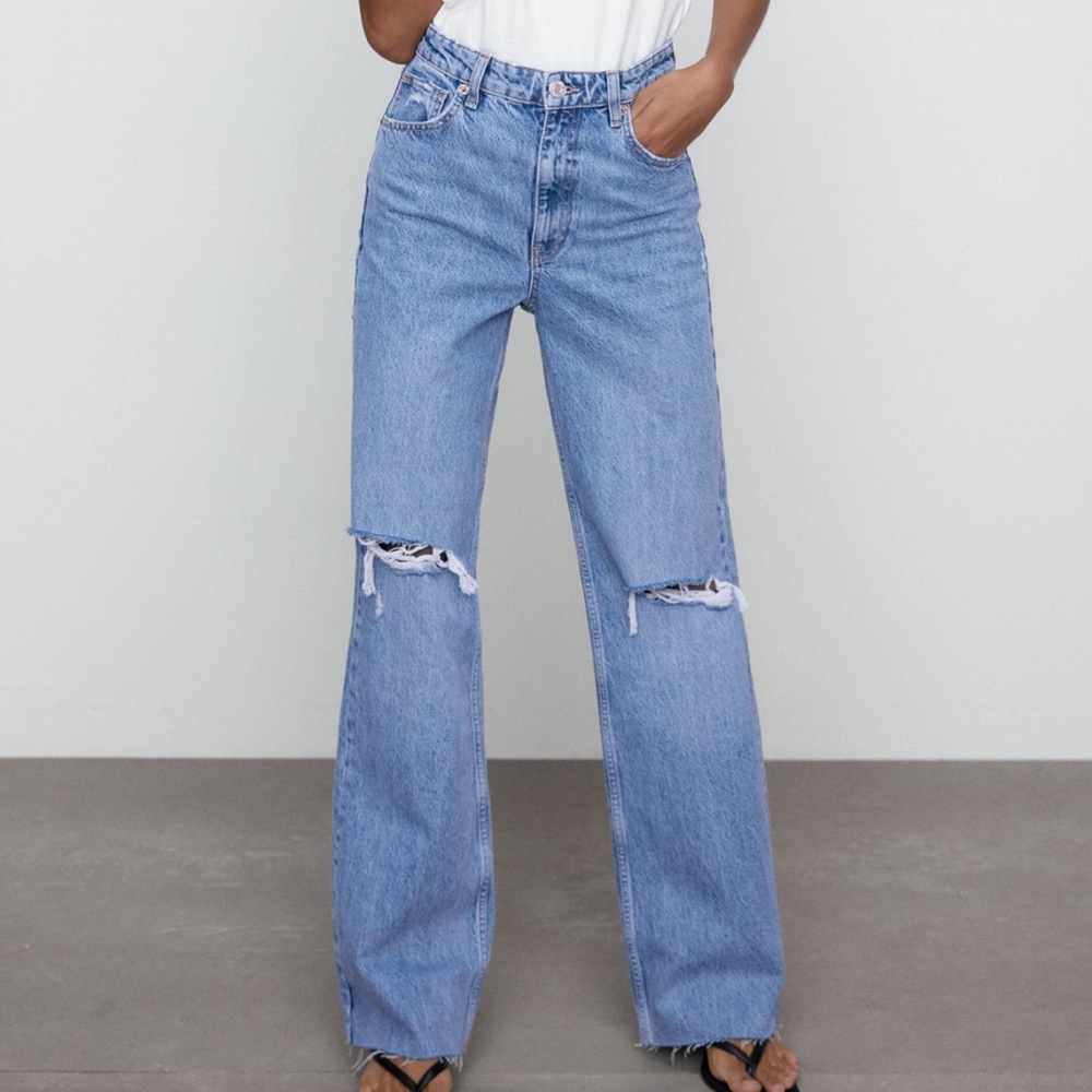Wide leg jeans
